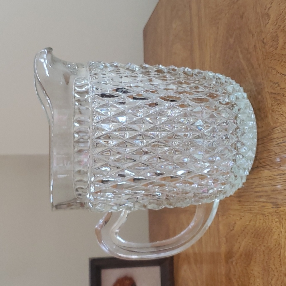 Indiana Glass Diamond Point Pitcher 🖤